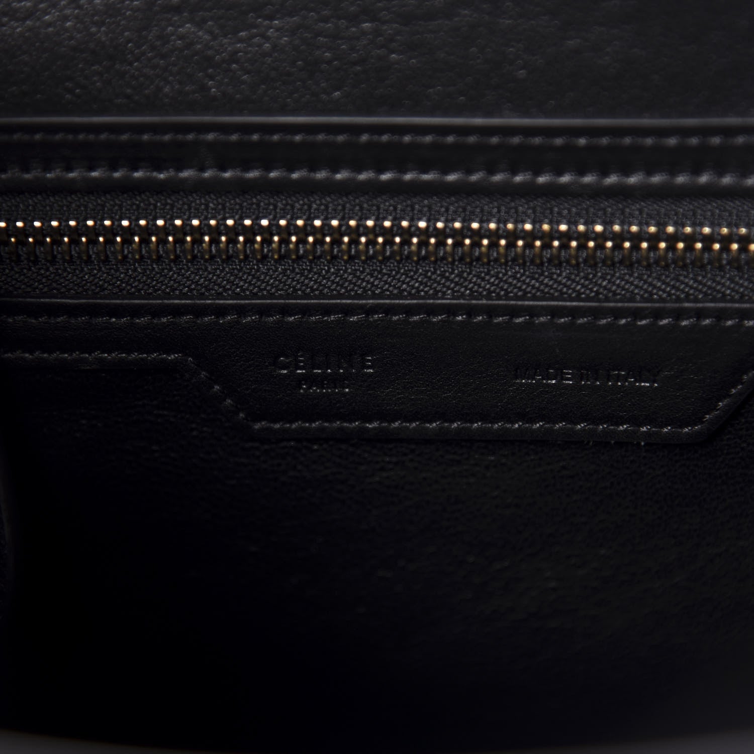 Celine Smooth Calfskin Micro Luggage Black 8 of 10