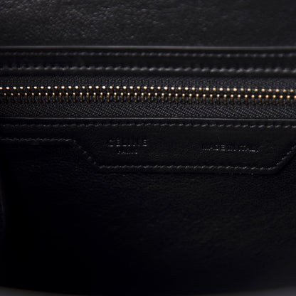 Celine Smooth Calfskin Micro Luggage Black 8 of 10