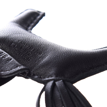 Hermes Milo Lambskin Matte Alligator Touch Grigri Rodeo Horse Bag Charm PM So Black 3 of 4