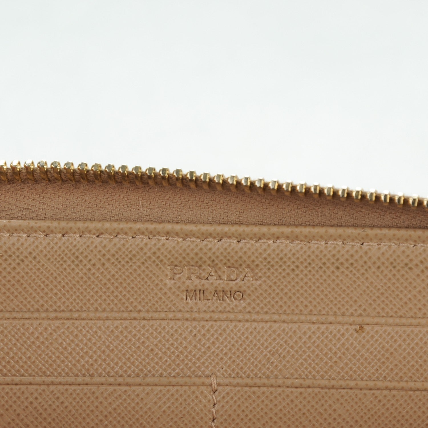 Prada Saffiano Metal Zip Around Wallet Cammeo 6 of 11