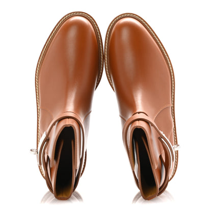 Hermes Heritage Calfskin History Ankle Boots 36 Naturel 2 of 11