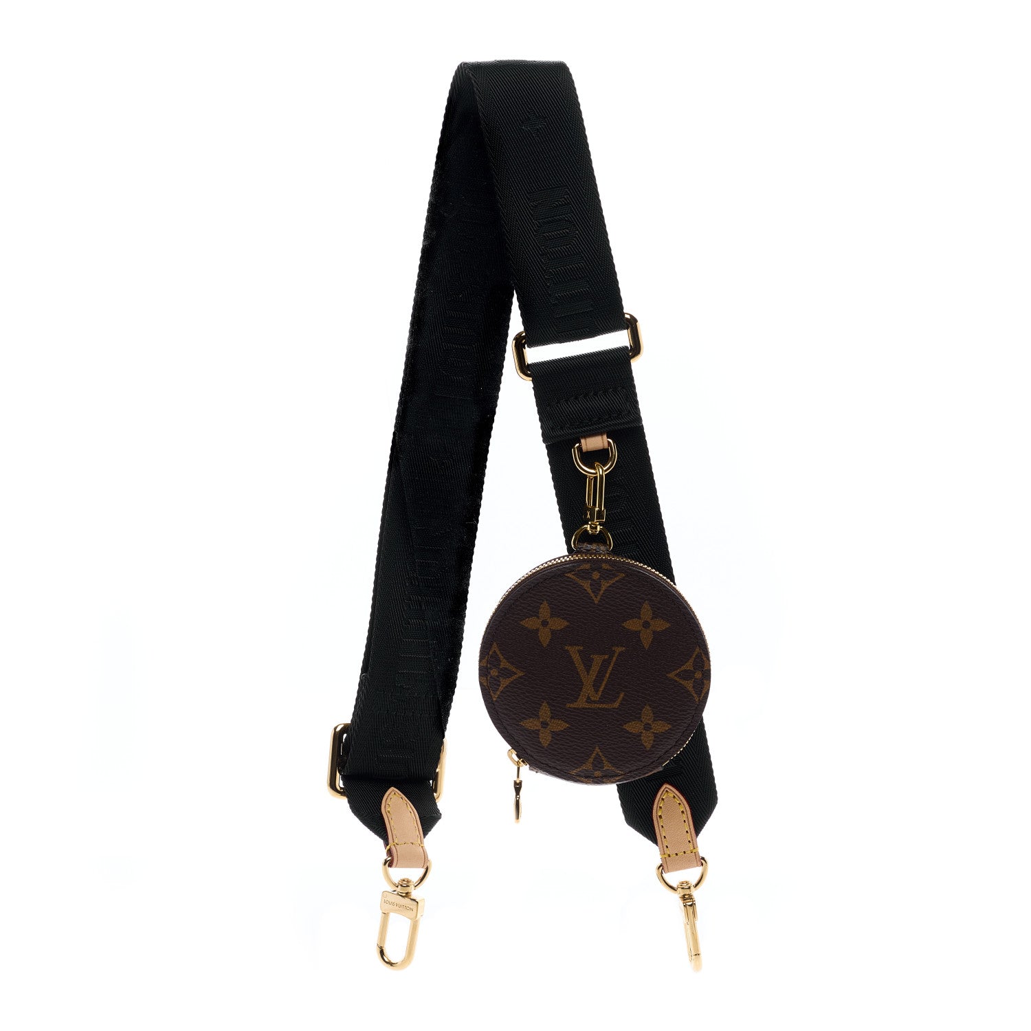 Louis Vuitton Monogram Multi Pochette Accessories Bandouliere Shoulder Strap Black 1 of 3