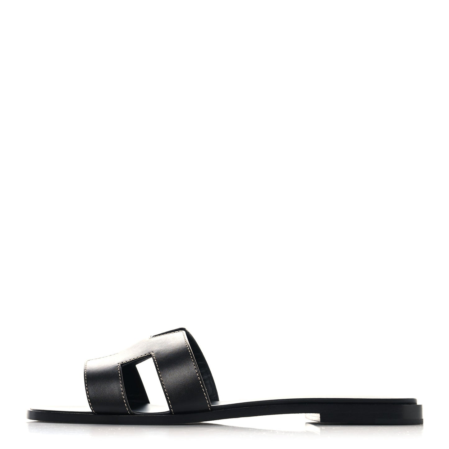 Box Calfskin Oran Sandals 41 Black