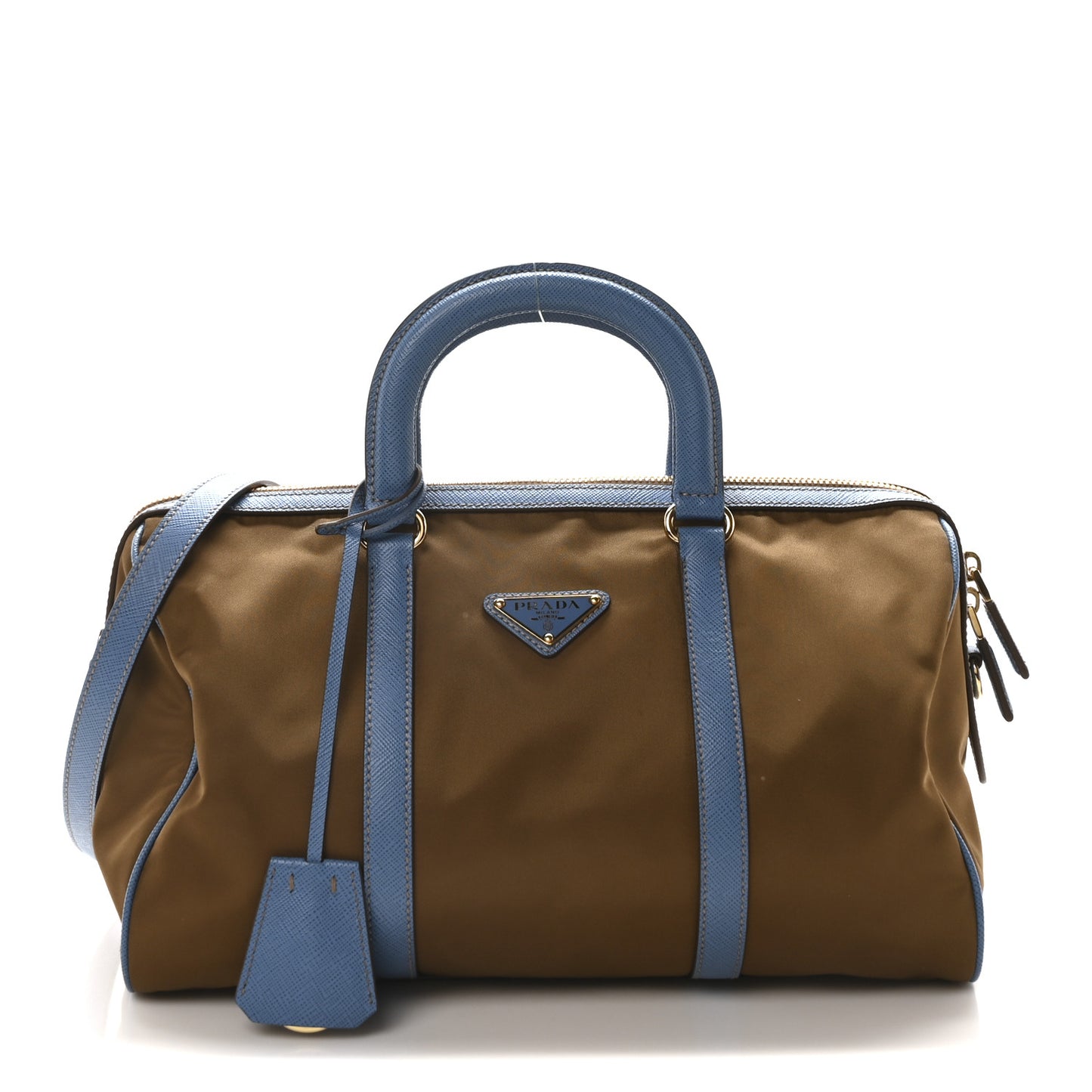 Re-Nylon Saffiano Medium Re-Edition 1978 Top Handle Bag Sughero Wave