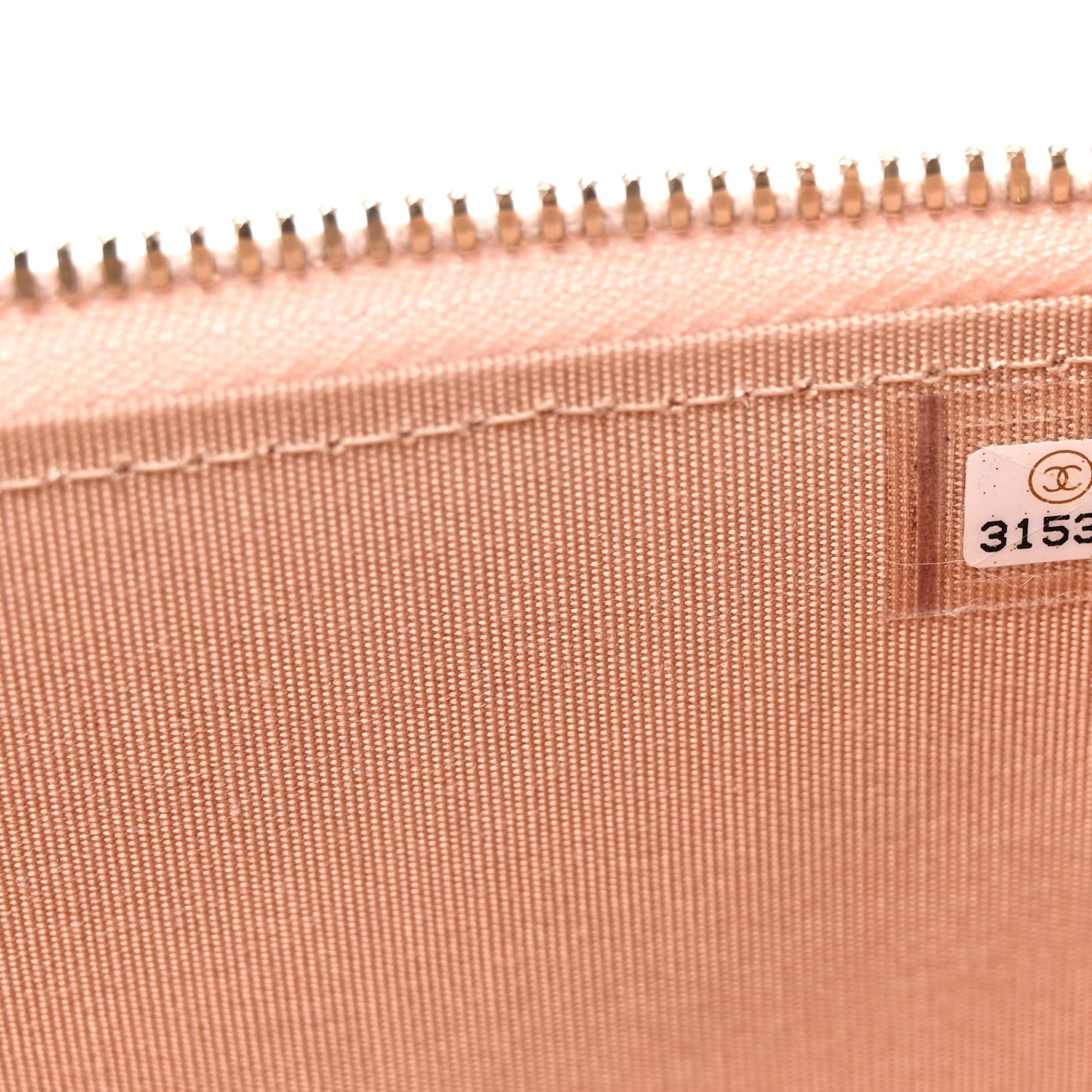Lambskin Quilted Small Top Handle Vanity Case With Chain Beige