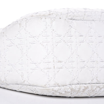 Christian Dior Lambskin Stitched Cannage Hobo White 12 of 19