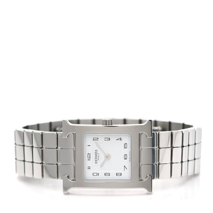 Hermes Stainless Steel 21mm Heure H Hour Quartz Watch 2 of 5