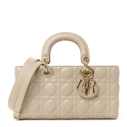 Christian Dior Lambskin Cannage Medium Lady D-Joy Hazelnut 1 of 10