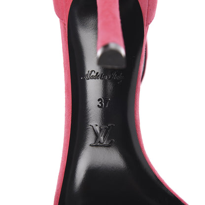 Louis Vuitton Suede Twist Sandals 37 Fuchsia 7 of 13