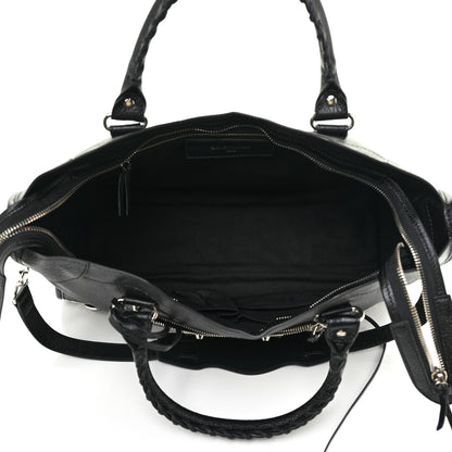 Balenciaga Chevre Silver Metallic Edge Hardware City Black 6 of 11