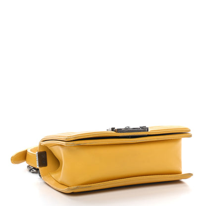Chanel Galuchat Stingray Small Boy Flap Yellow 5 of 11