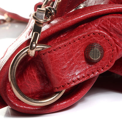 Balenciaga Agneau Giant 12 Rose Gold Hardware City Rouge Coquelicot 12 of 13