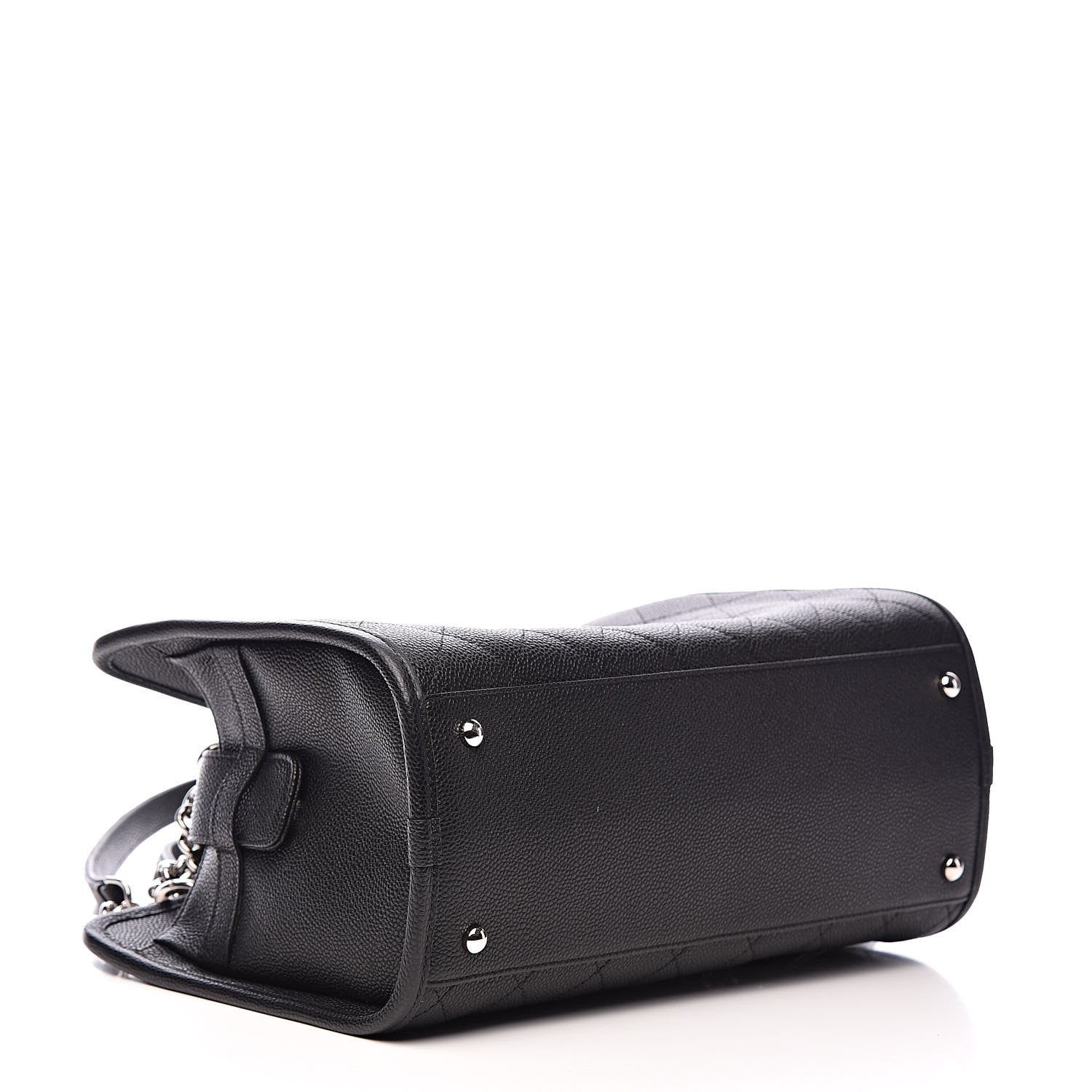Chanel Caviar Stitched Shopping Tote Black 5 of 12