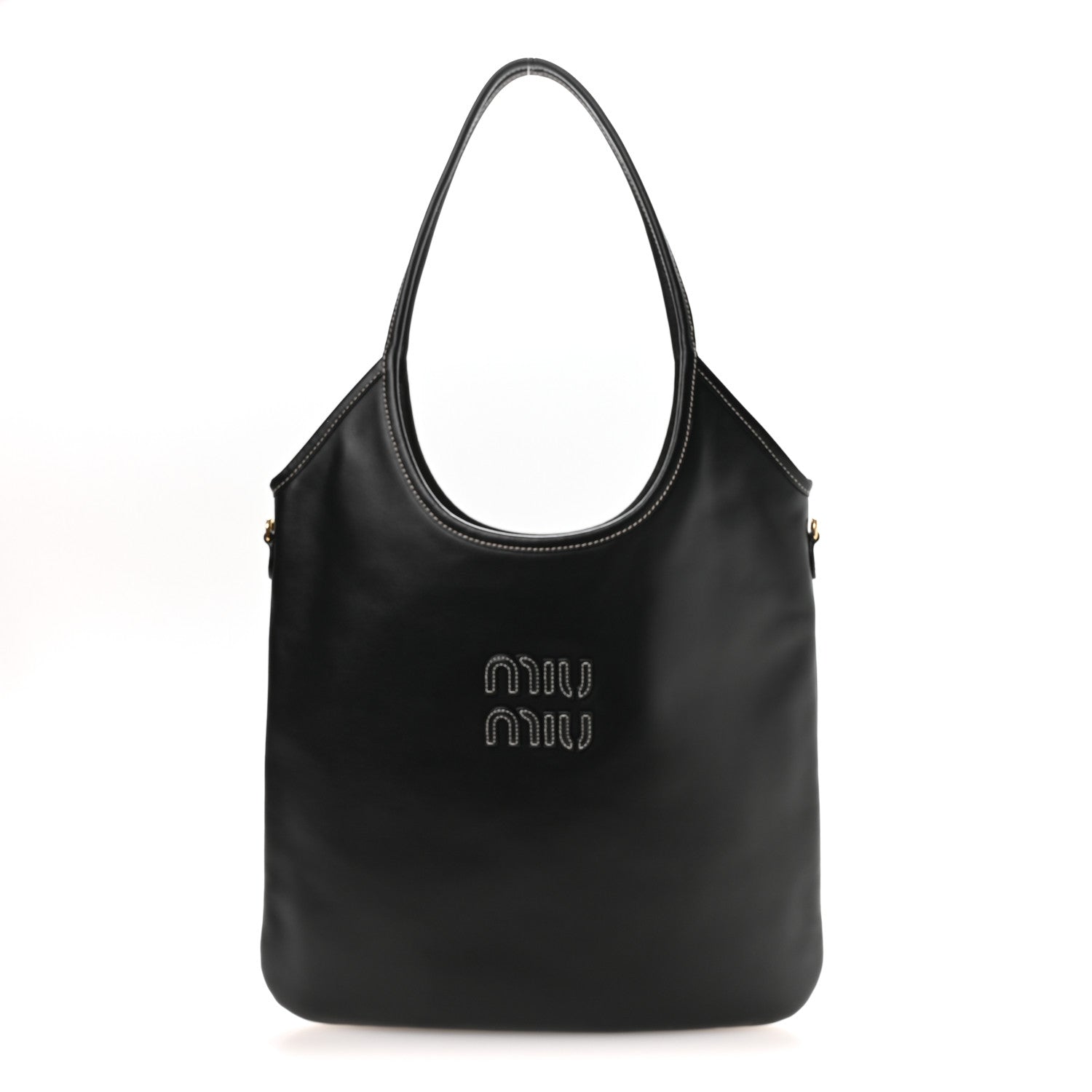 Miu Miu Nappa Ivy Bag Black 1 of 9