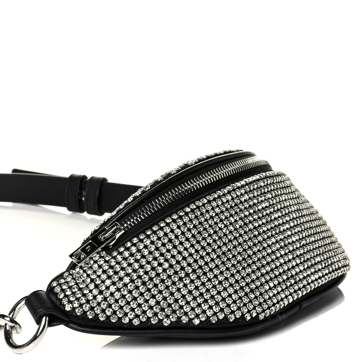 Alexander Wang Rhinestone Mesh Mini Attica Belt Bag Black 3 of 5
