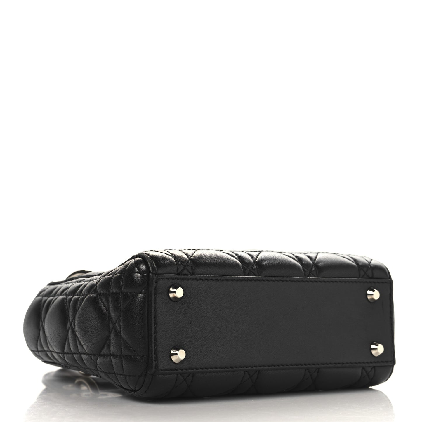 Lambskin Cannage Mini Lady Dior Black