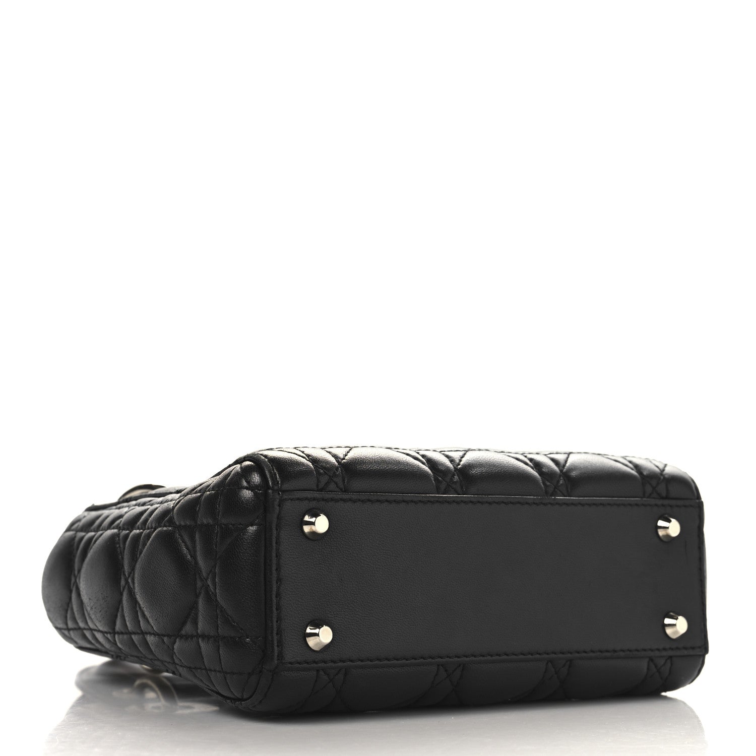 Christian Dior Lambskin Cannage Mini Lady Dior Black 4 of 14
