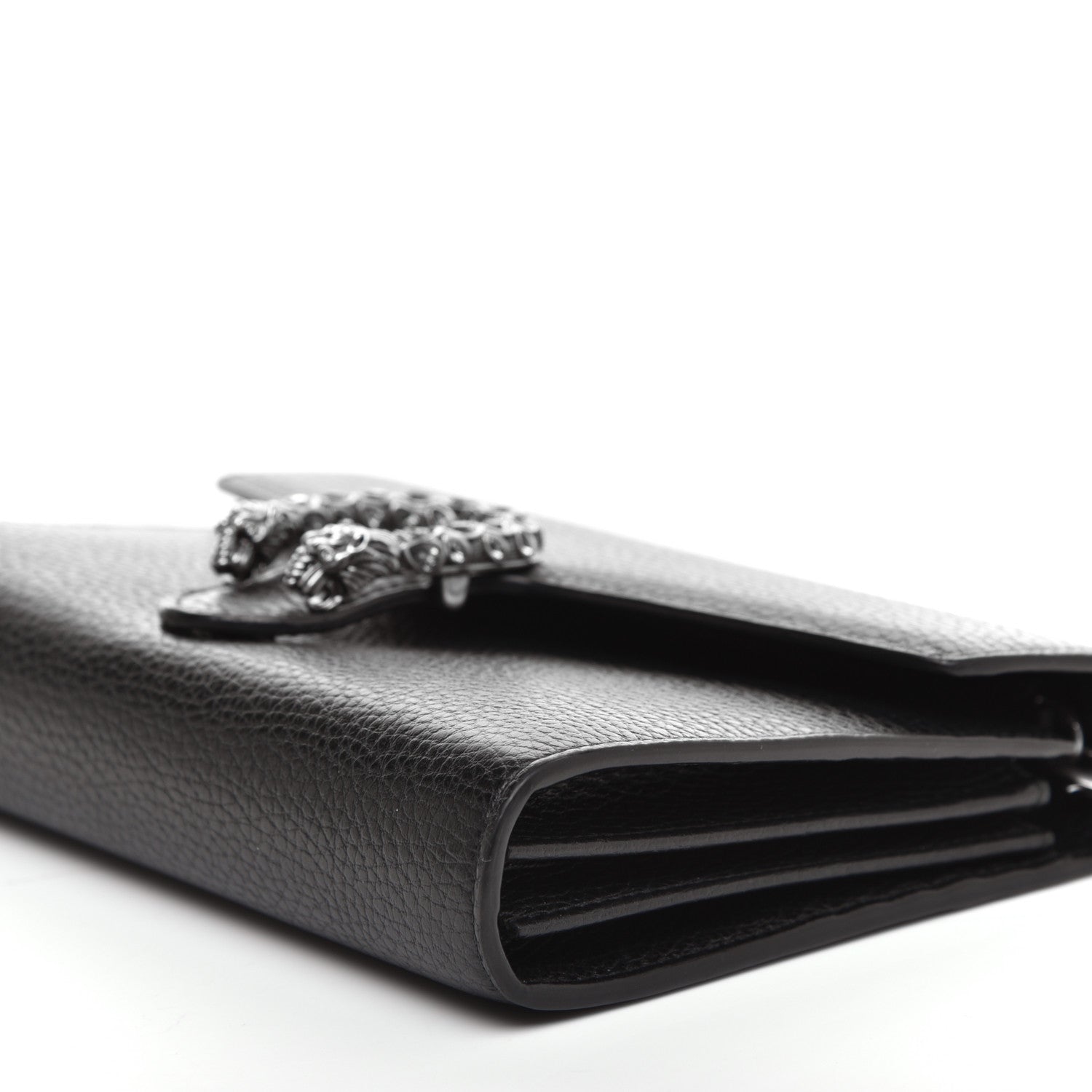 Gucci Calfskin Mini Dionysus Chain Wallet Black 7 of 11