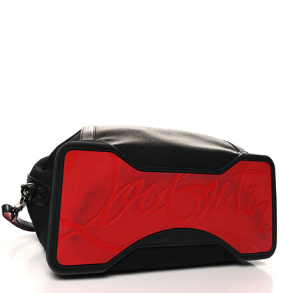 Christian Louboutin Canvas Calfskin Bagdamon Duffle Bag Black Red 4 of 11