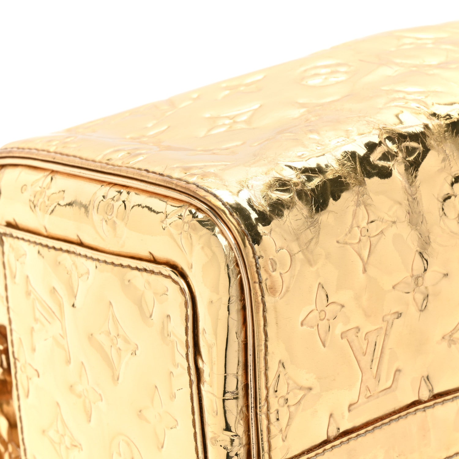 Louis Vuitton Monogram Miroir Speedy 35 Gold 12 of 19