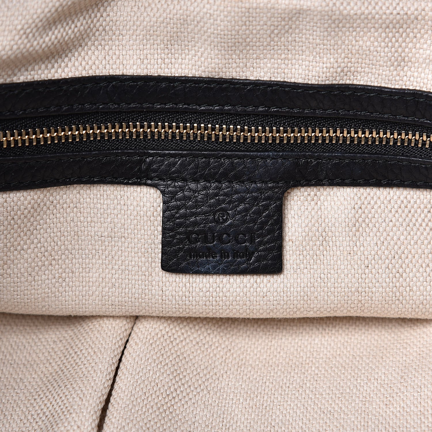 Gucci Pebbled Calfskin Medium Soho Chain Shoulder Bag Black 6 of 11