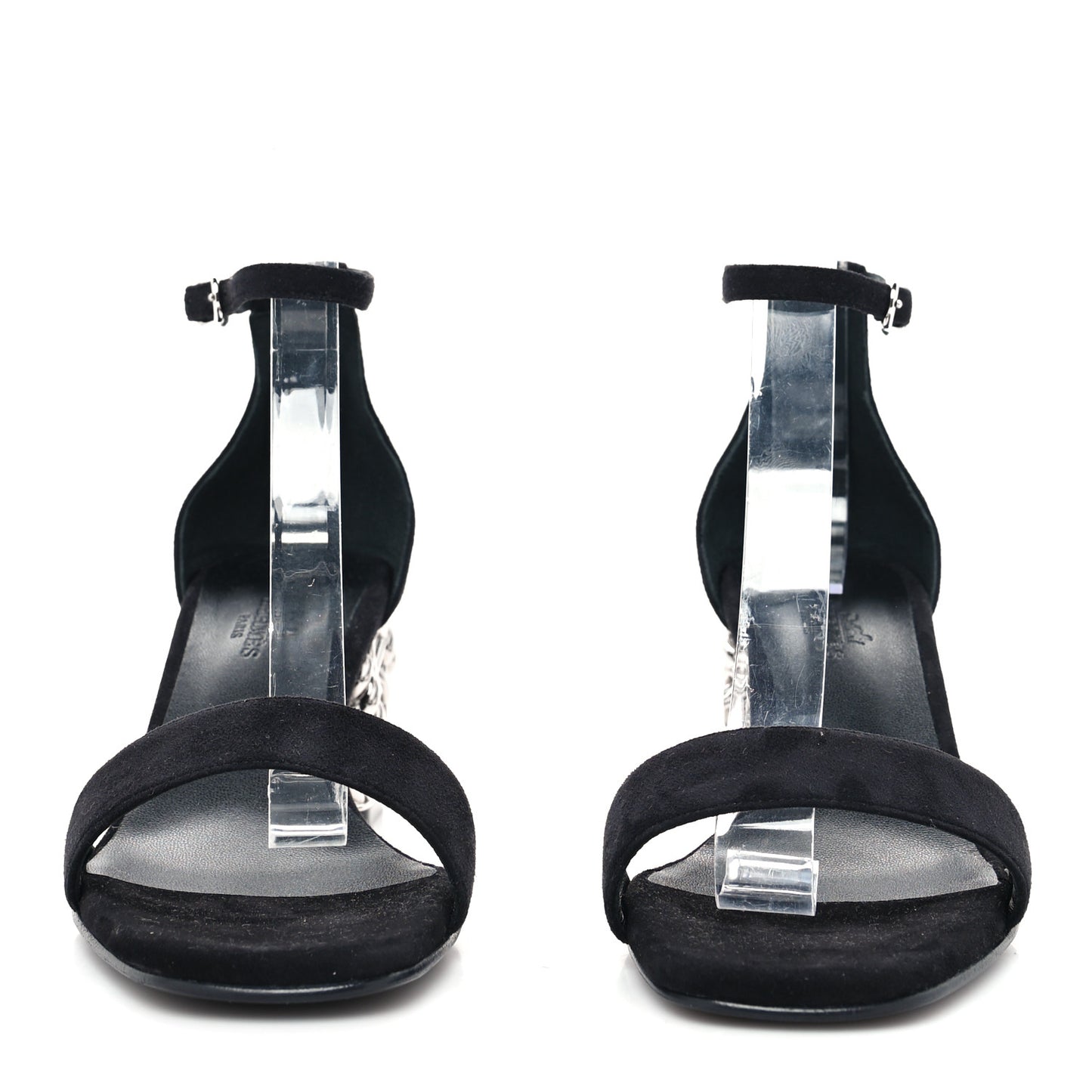 Suede Goatskin Glam 60 Sandals 37 Black