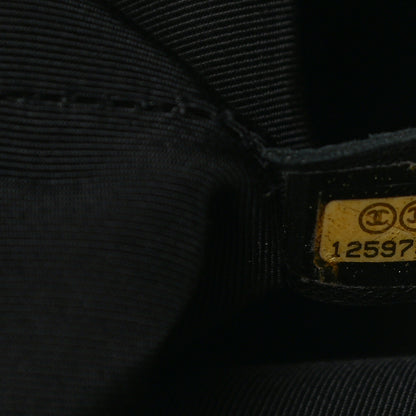 Chanel Canvas Camellia Embossed Tote Black 9 of 10