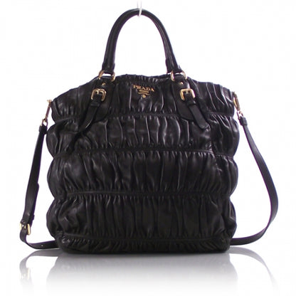 Prada Lambskin Dressy Gaufre Tote 1 of 10