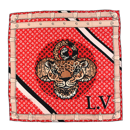 Louis Vuitton Silk Your Highness Square Scarf Fuchsia 1 of 3