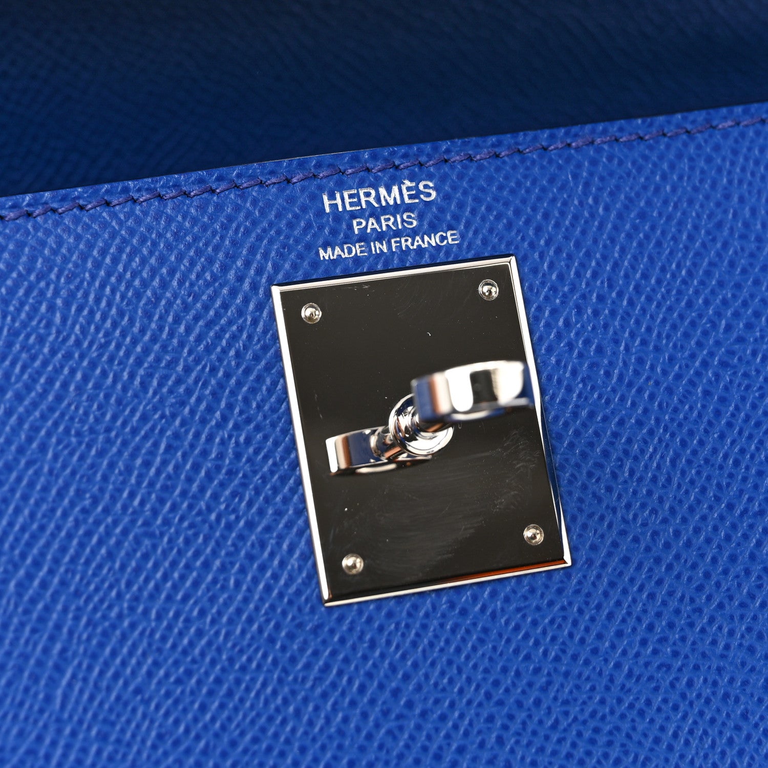 Hermes Epsom Verso Kelly Sellier 28 Bleu Royal Anemone 5 of 10