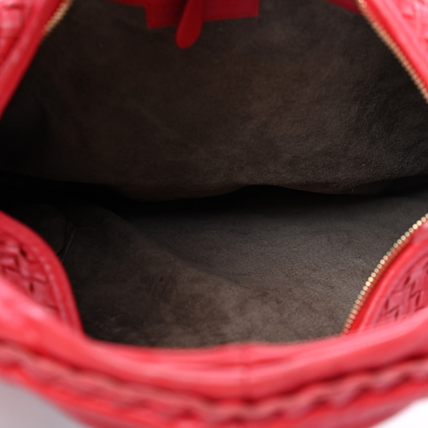 Nappa Intrecciato Large Veneta Hobo Cardinal