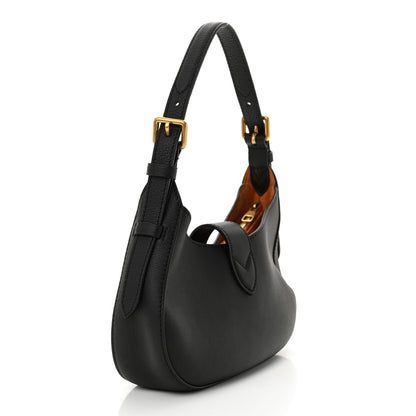 Louis Vuitton Grained Calfskin Low Key Shoulder Bag Black 3 of 9