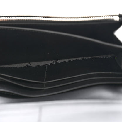 Burberry Grained Calfskin Embossed Porter Continental Wallet Black 5 of 9