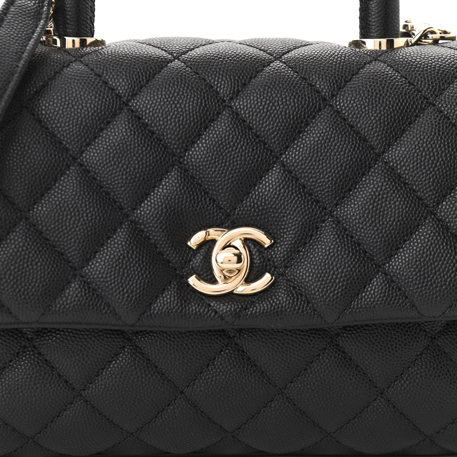 Chanel Caviar Quilted Mini Coco Handle Flap Black 7 of 9