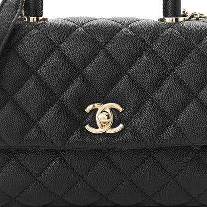 Chanel Caviar Quilted Mini Coco Handle Flap Black 7 of 9