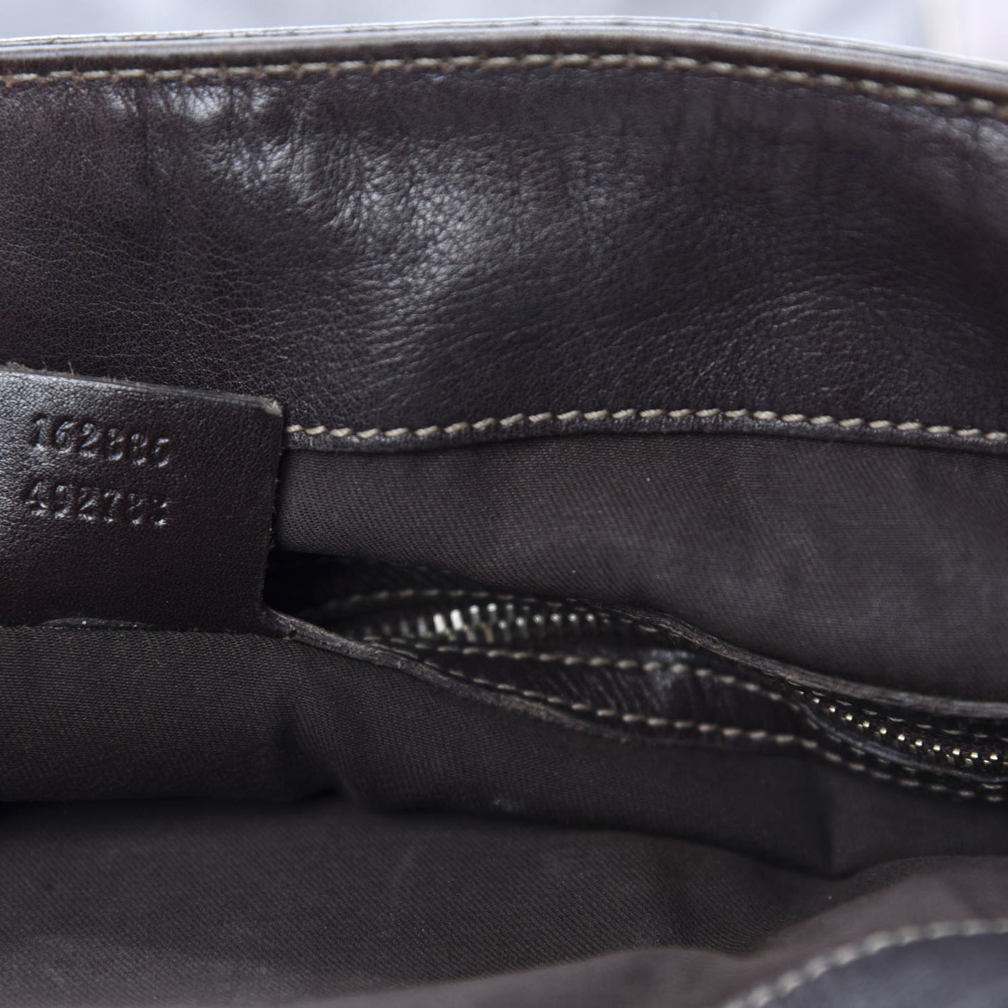 Calfskin Medium Britt Tote Dark Brown
