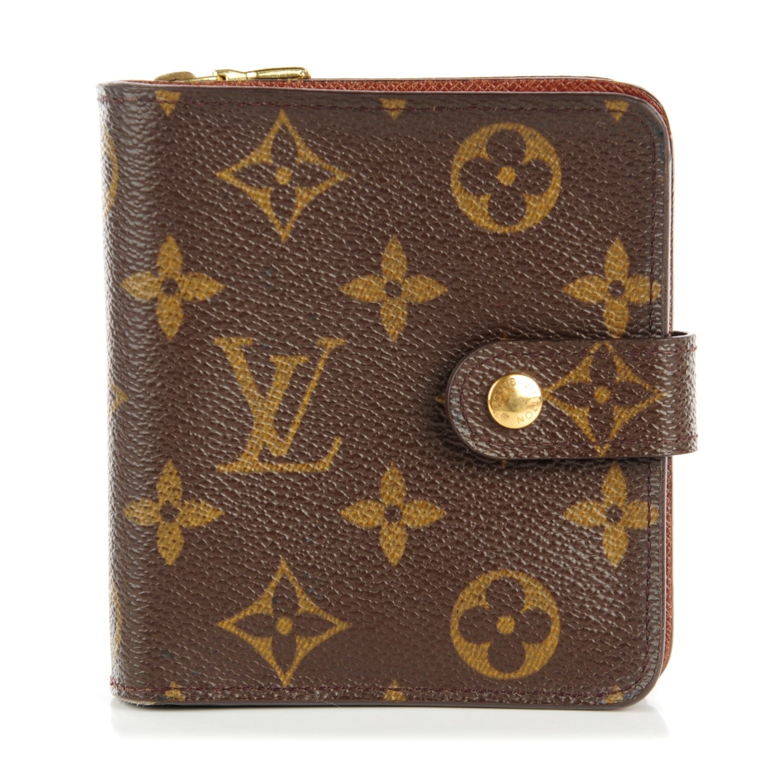Louis Vuitton Monogram Compact Zippe Zipped Wallet 1 of 7