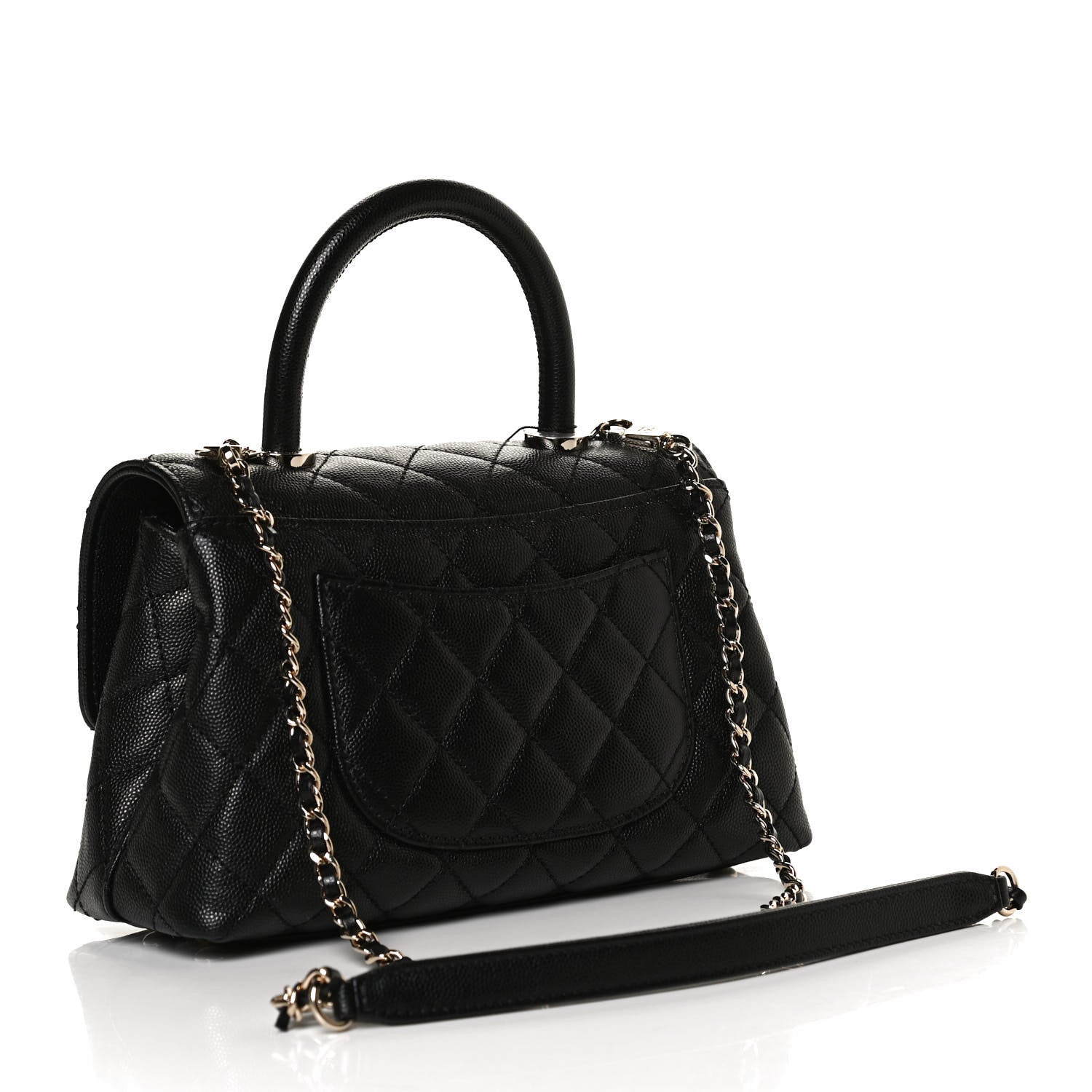 Chanel Caviar Quilted Mini Coco Handle Flap Black 3 of 9
