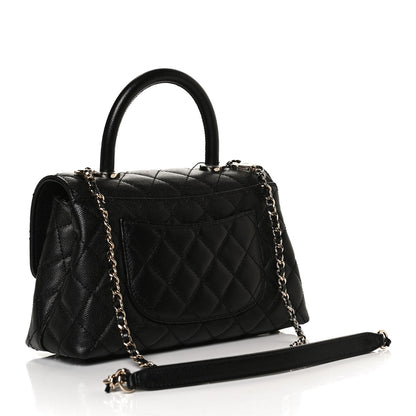 Chanel Caviar Quilted Mini Coco Handle Flap Black 3 of 9