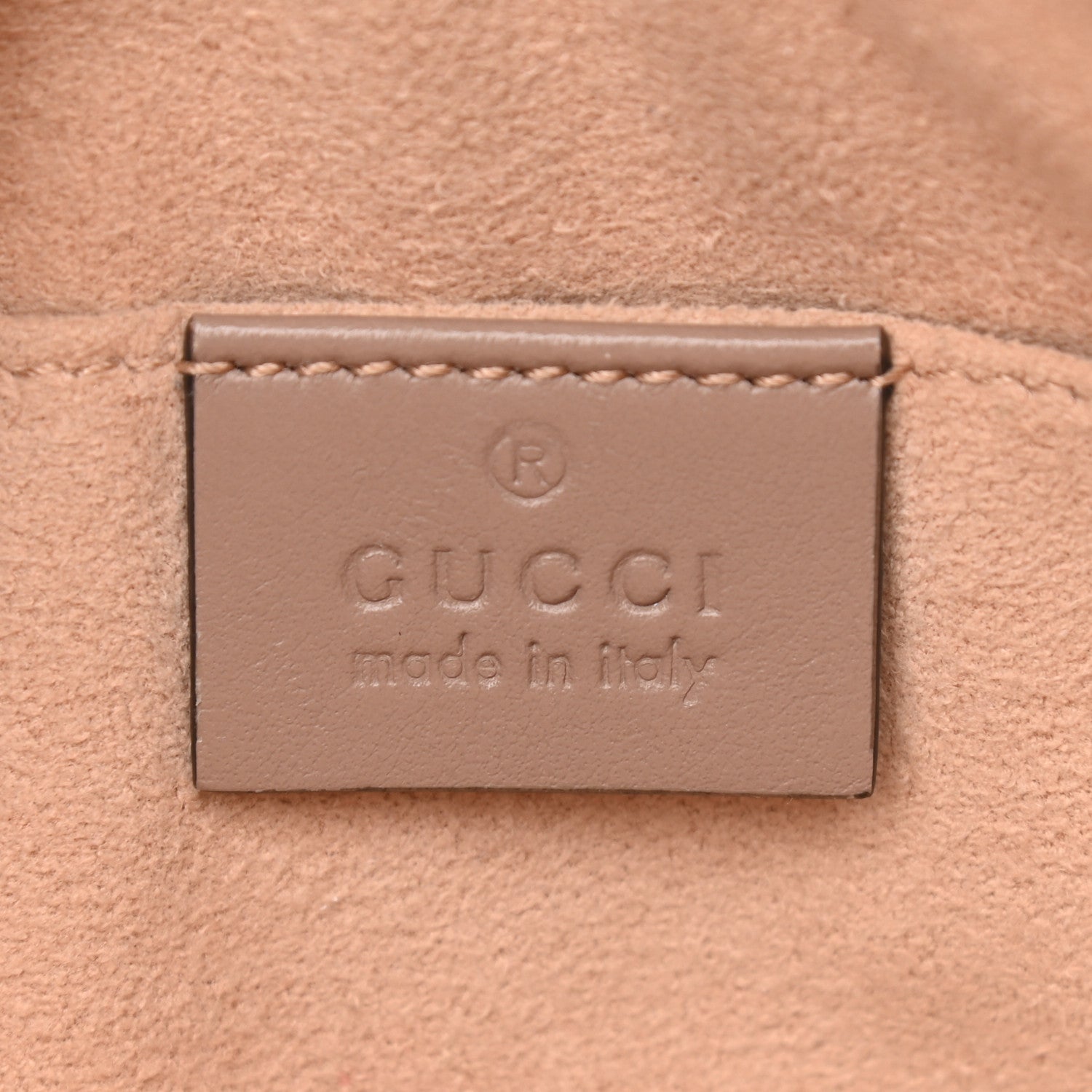 Gucci Calfskin Matelasse Mini GG Marmont Chain Shoulder Bag Porcelain Rose 6 of 12