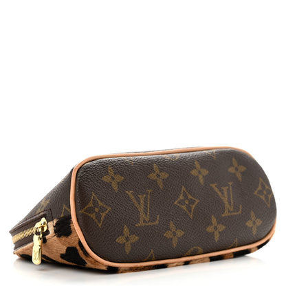 Louis Vuitton Monogram Azzedine Alaia Leopard Print Pony Hair Cosmetic Pouch 6 of 6