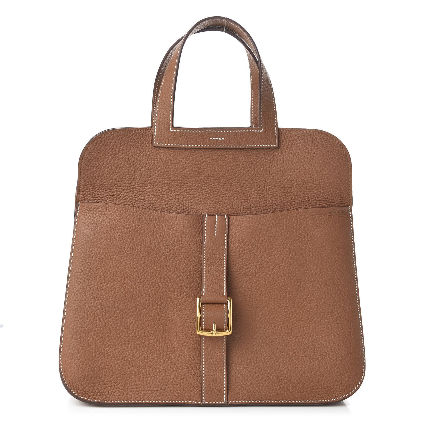 Hermes Taurillon Clemence Halzan 31 Gold 3 of 12