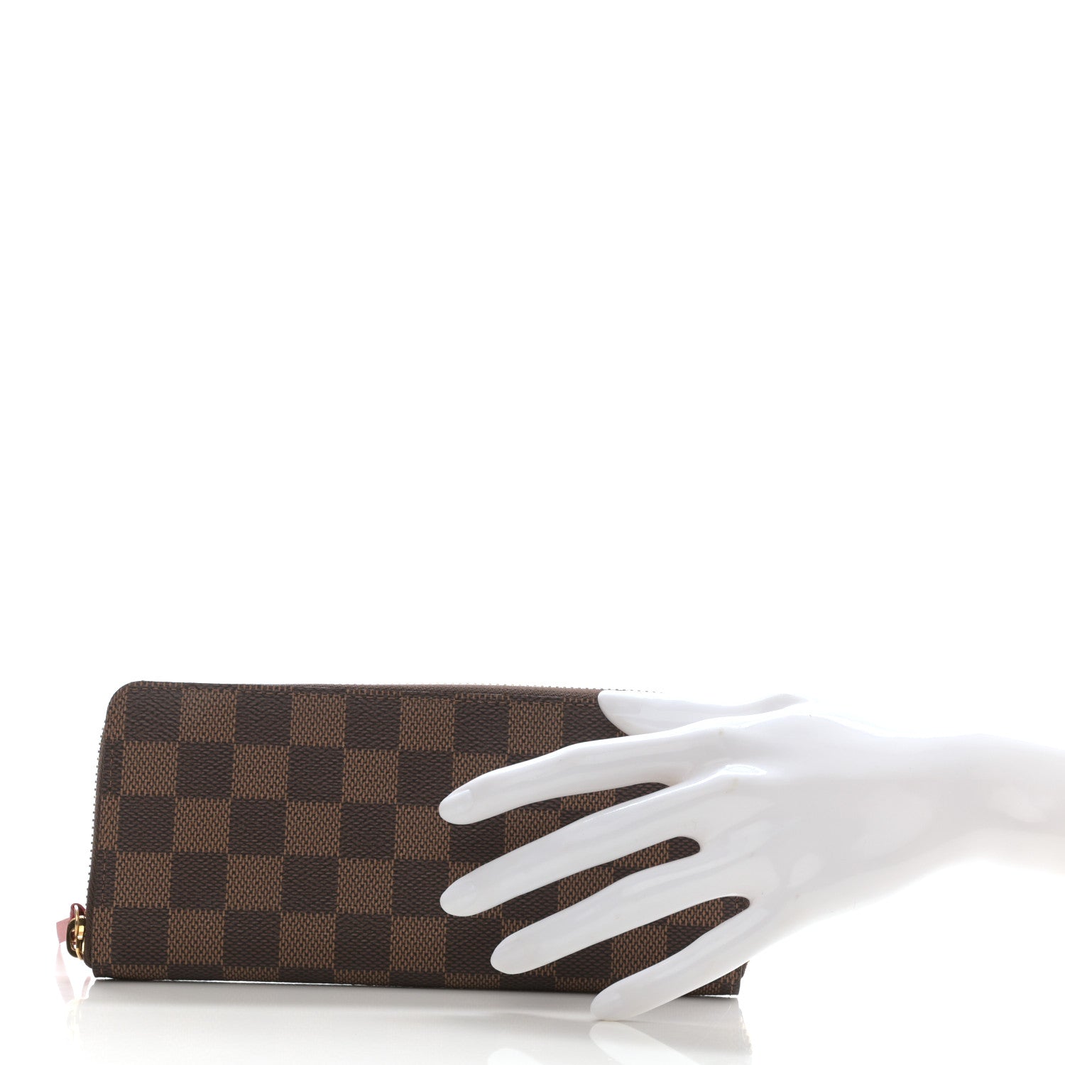 Louis Vuitton Damier Ebene Clemence Wallet Cherry 2 of 6