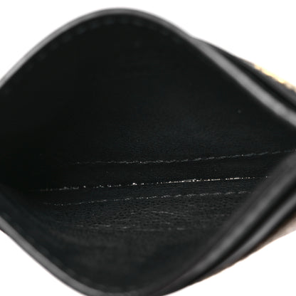 Gucci GG Supreme Monogram Bees Card Holder Black 5 of 11