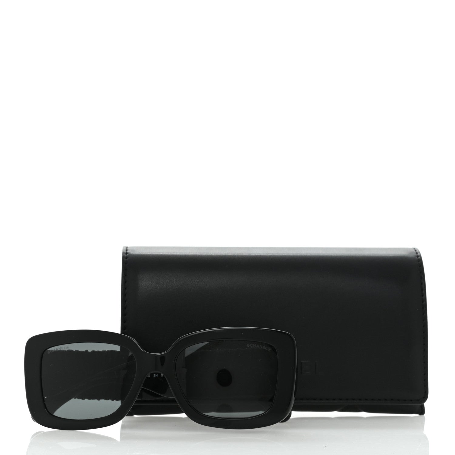 Chanel Acetate Calfskin Polarized Square Sunglasses 5473-Q-A Black 8 of 8