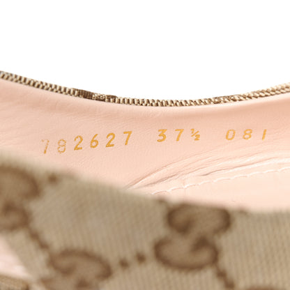 Gucci Monogram Horsebit 35mm Slingback Pumps 39 Beige Ebony Cocoa 37.5 Beige Ebony Cocoa 9 of 11