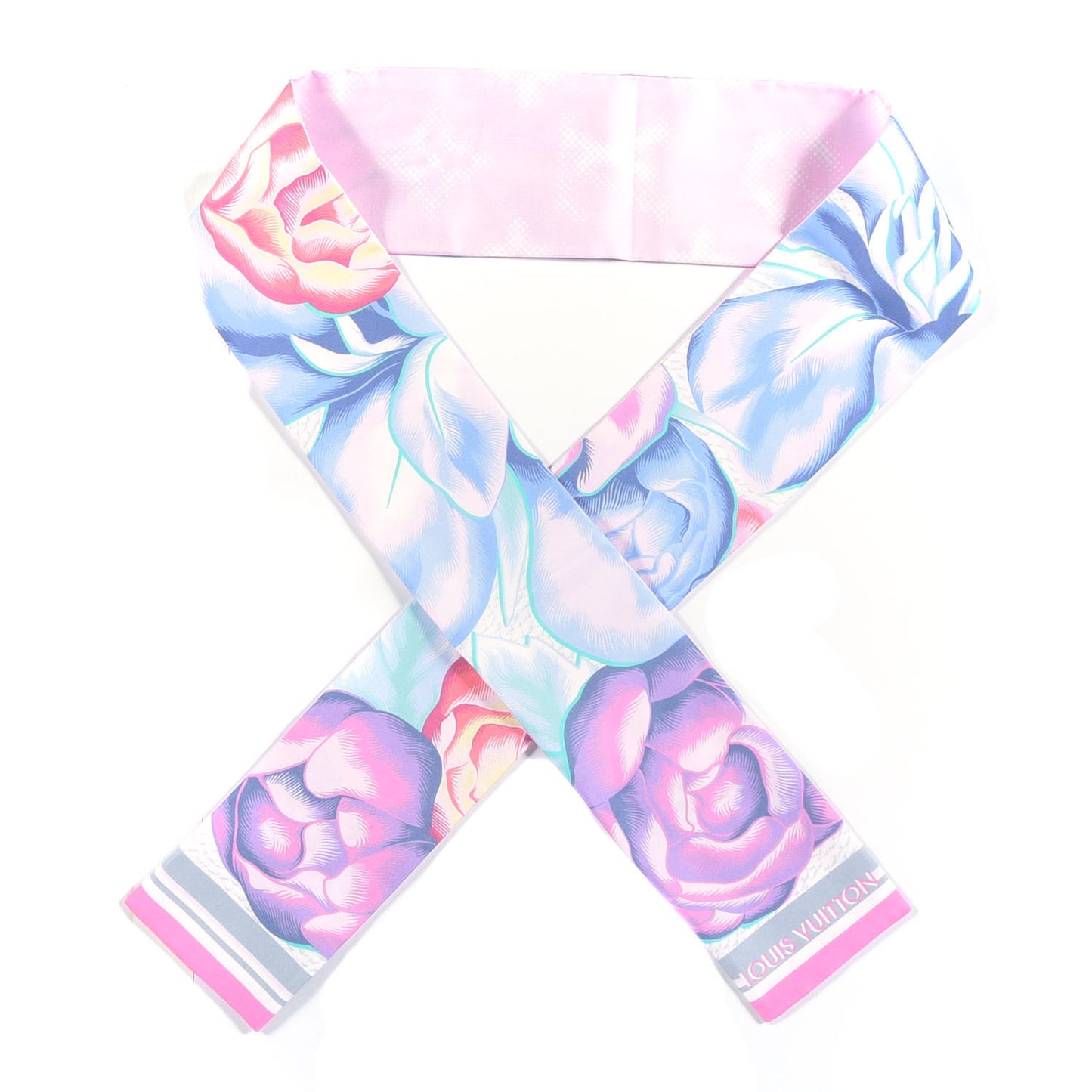 Silk Monogram Malle Fleurs Bandeau Mauve