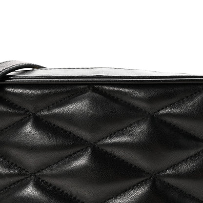 Saint Laurent Lambskin Quilted Mini Camera Bag Black 8 of 10