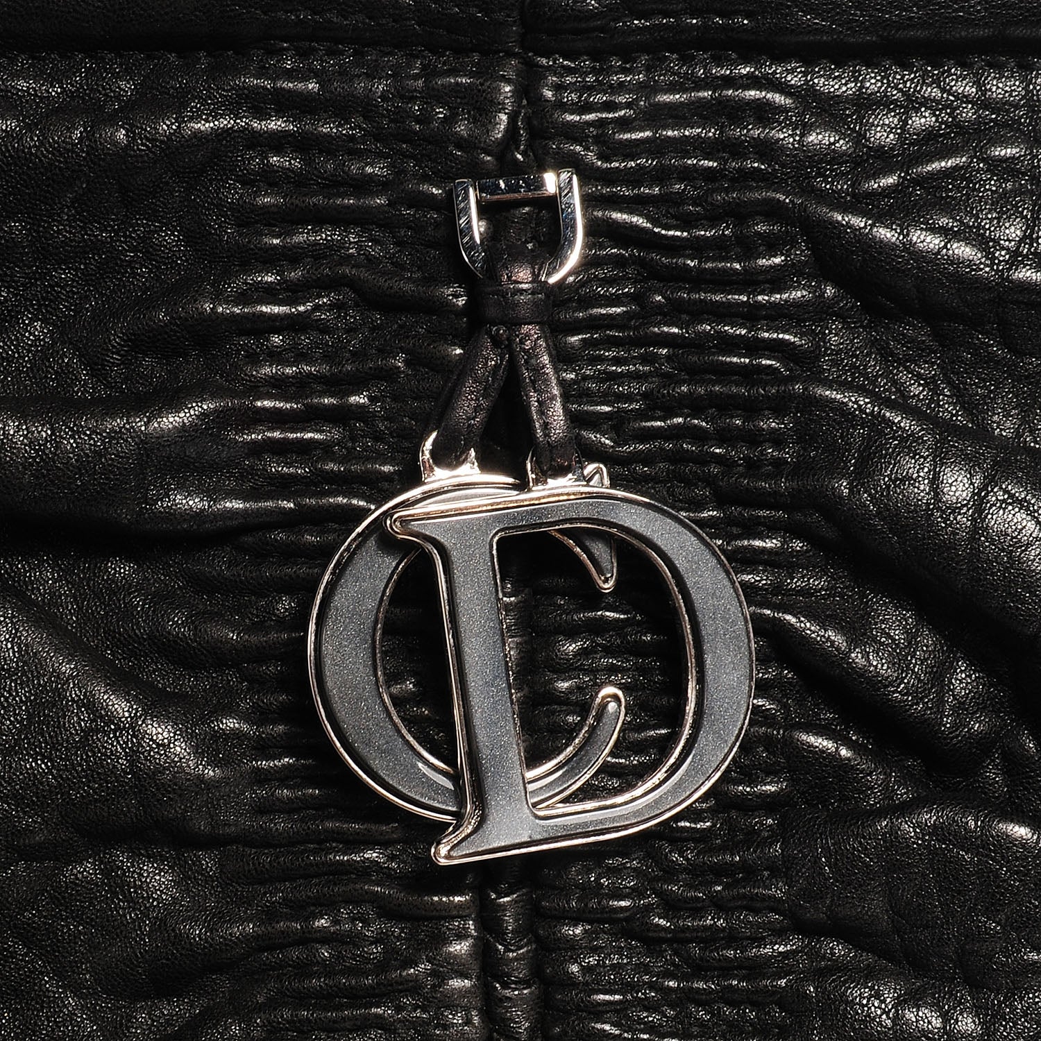 Christian Dior Lambskin Karenina Large Tote Black 4 of 8