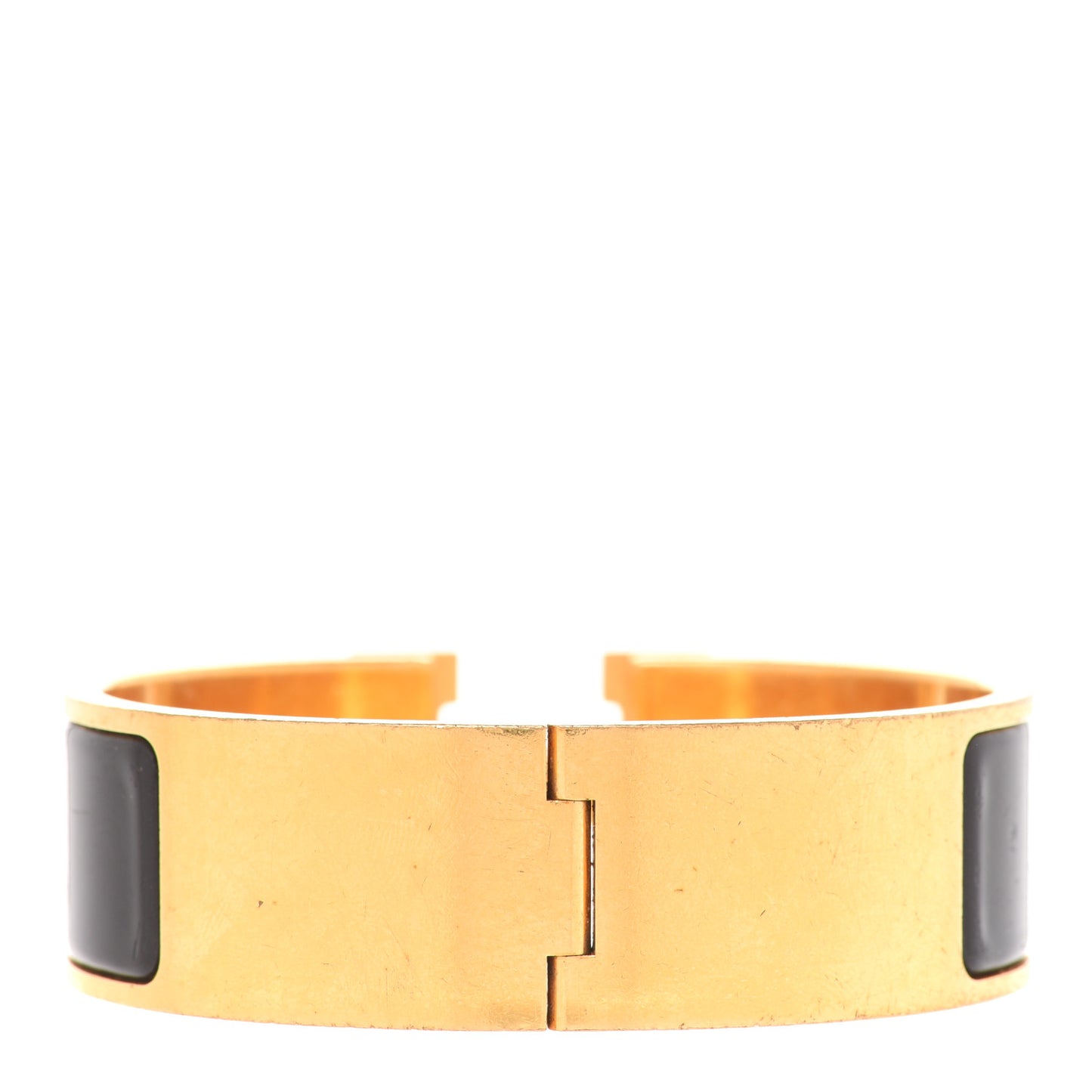 Enamel Wide Clic Clac H Bracelet PM Black